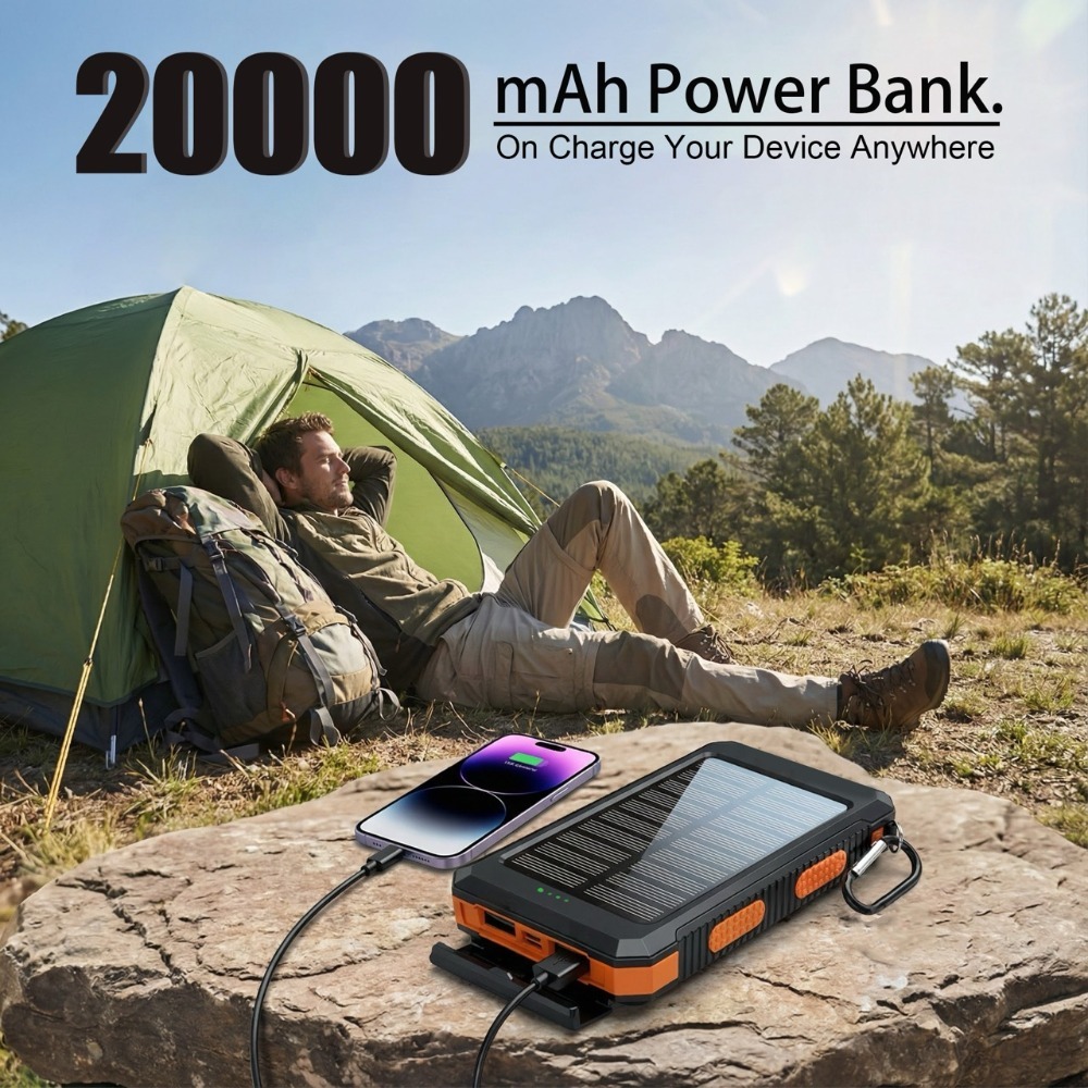 Camping Solar Lantern - Banco de energía solar portátil de