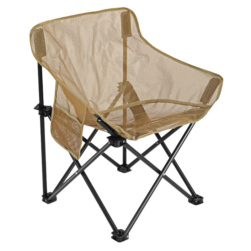 Outdoor Camping High Chair - Silla de Camping Plegable con Respaldo