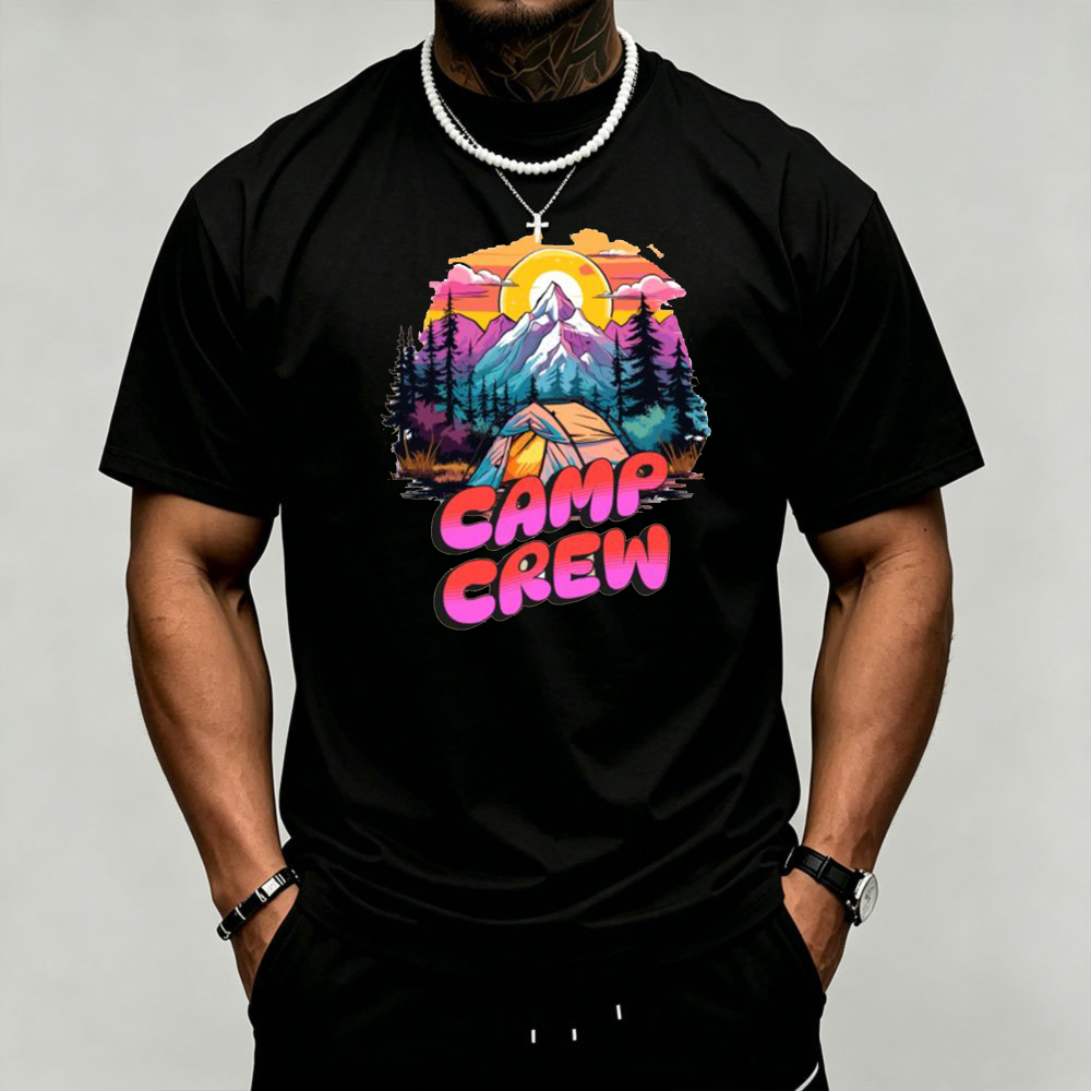 Outdoor Camping Quotes - Camiseta para hombre con gráfico de