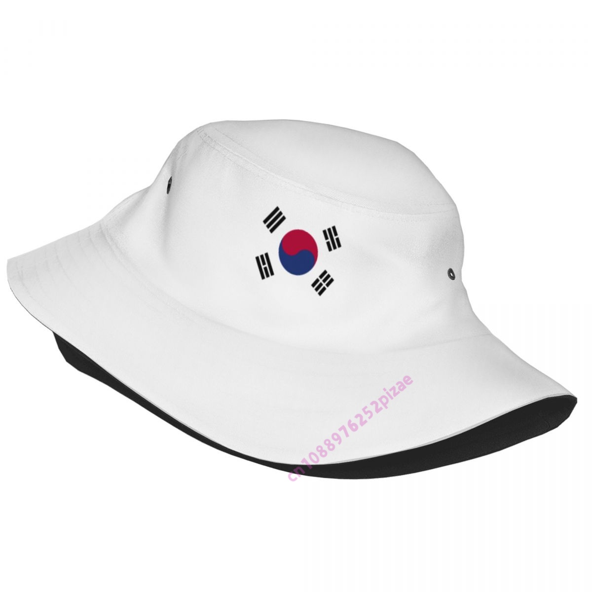 Outdoor Camping Korea - Sombrero de pescador con bandera 3D