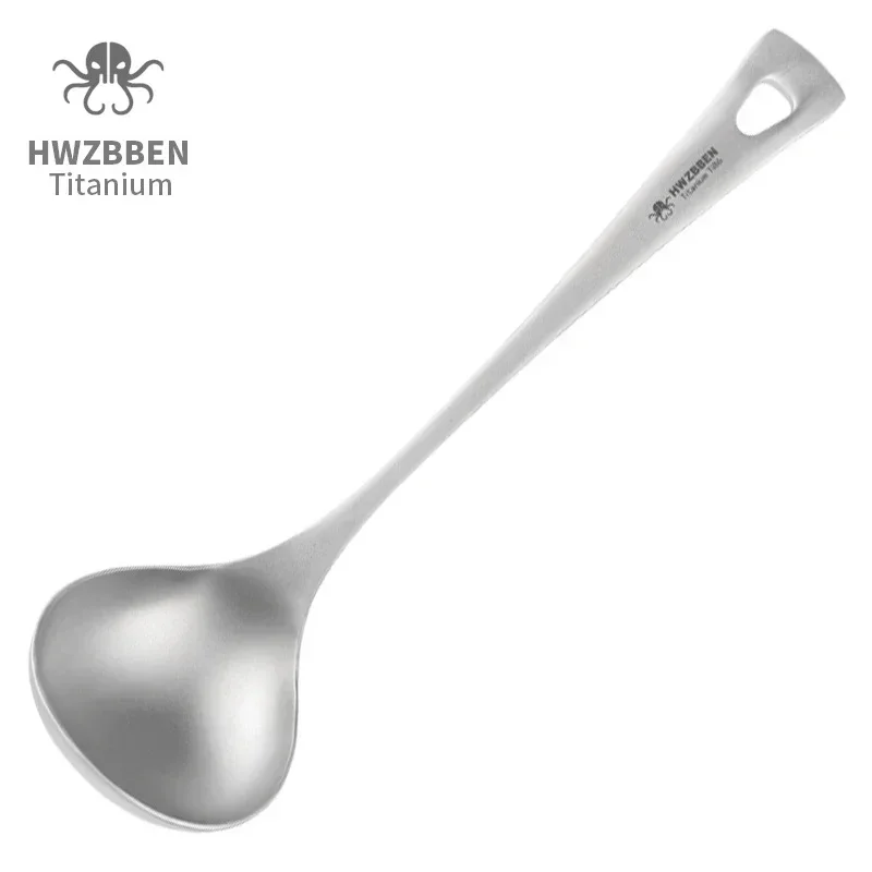 Outdoor Camping Dining Set - HWZBBEN-cucharas de sopa de titanio para
