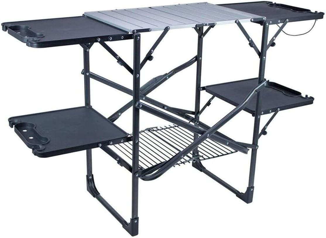 Outdoor Camping Kitchen - Mesa de cocina portátil plegable y