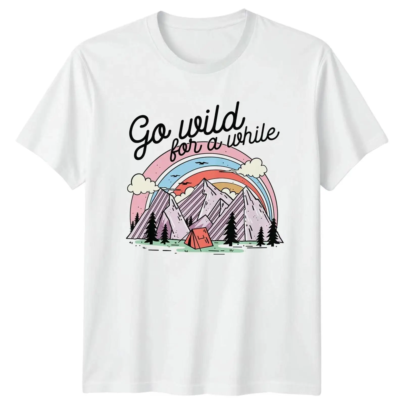 Outdoor Und Camping - Camiseta Go Wild For A While,