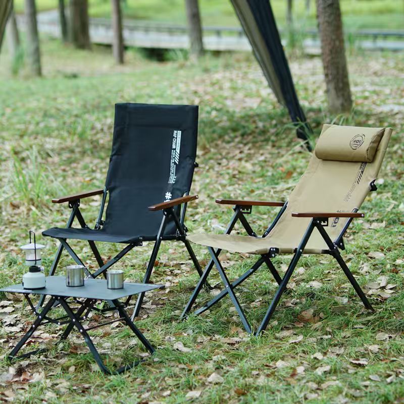Outdoor Camping High Chair - Silla Plegable de Playa y Camping