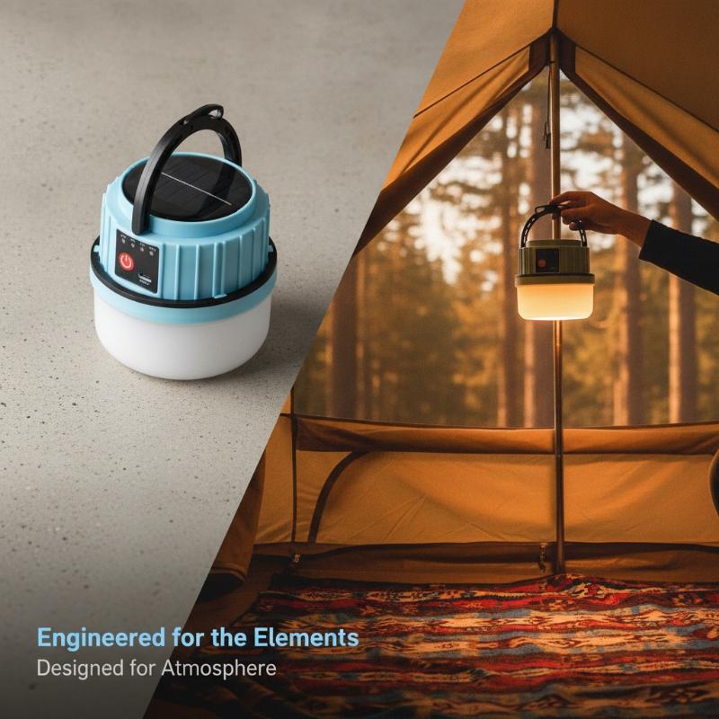 Camping Solar Lantern - Lámpara Solar LED para Exteriores con