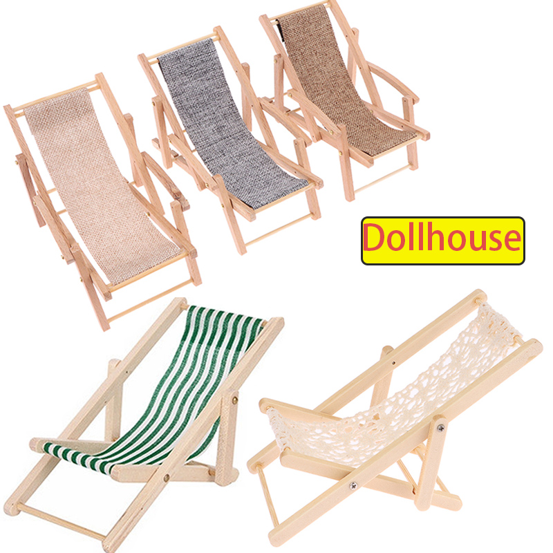 Folding Chair - 1 unidad 1/12 casa de muñecas