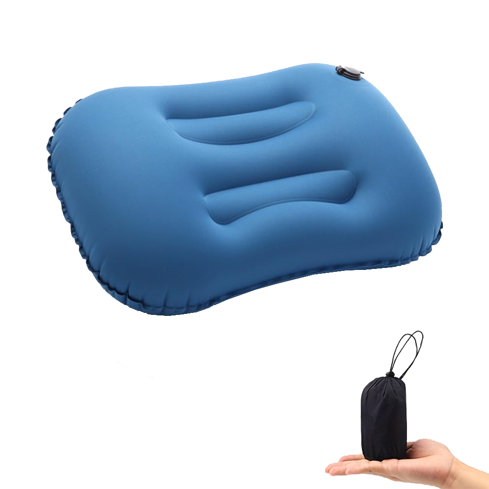 Camp Pillow Compressible - Almohada inflable portátil para acampar, almohadas