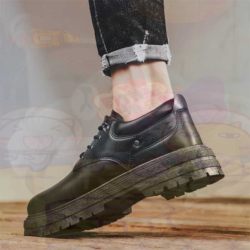 Outdoor Camping Ideas - Zapatillas deportivas de cuero Natural oscuro
