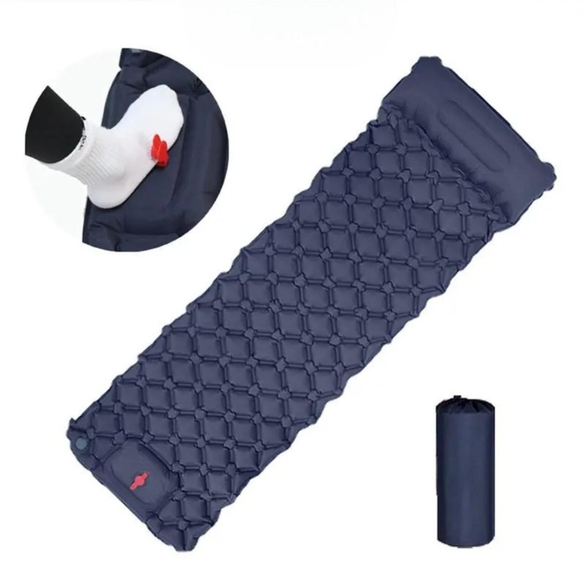 Camp Pillow Compressible - Colchoneta Inflable para Camping con Almohadas,