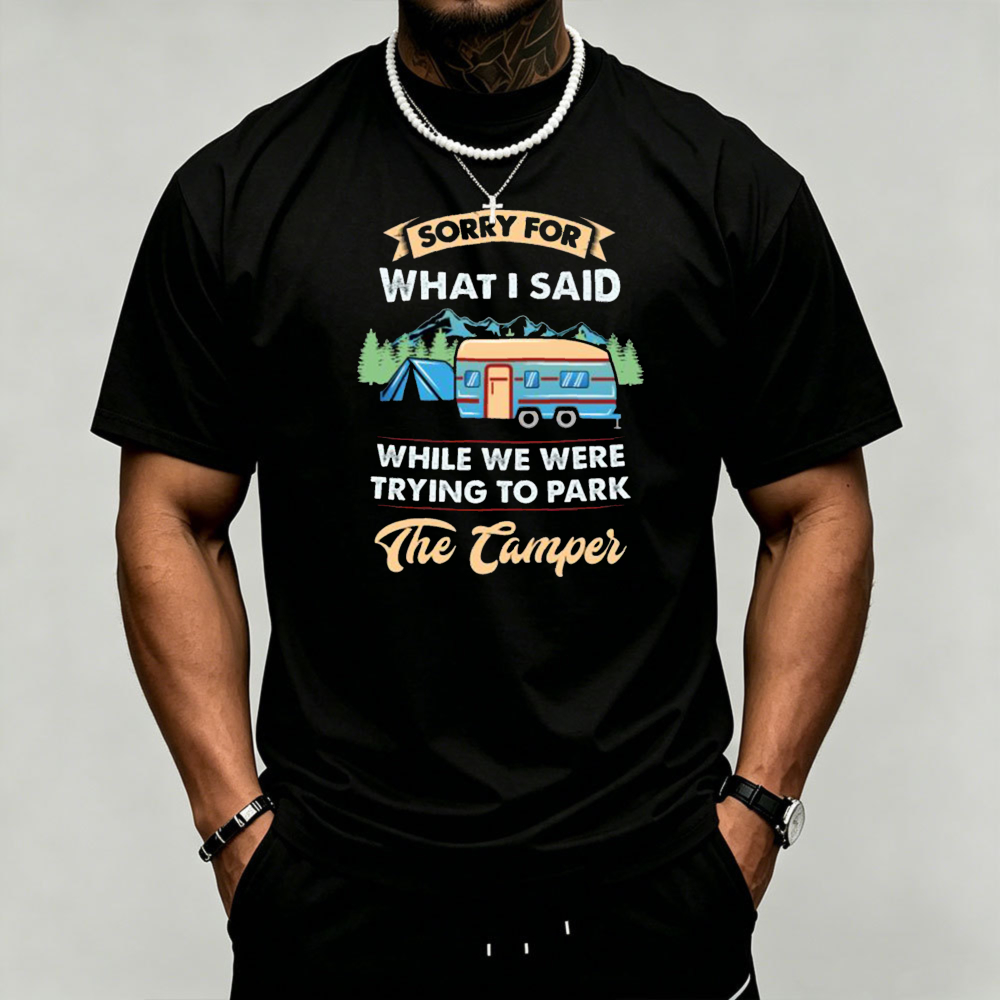 Outdoor Camping Quotes - Camiseta con gráfico de camping para