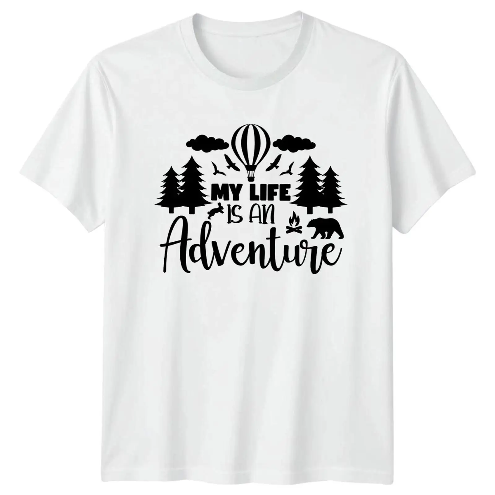 Outdoor Und Camping - Camiseta Mein Leben ist ein Abenteuer,