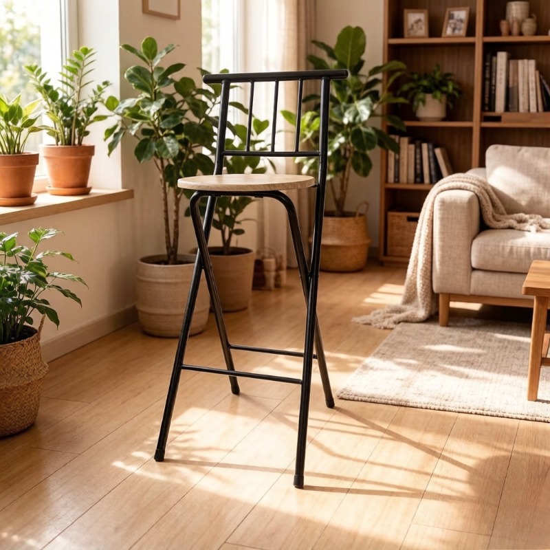 Outdoor Camping High Chair - Taburete Alto Plegable para Exteriores con