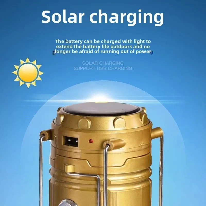 Camping Solar Lantern - Luz de caballo para exteriores, luz