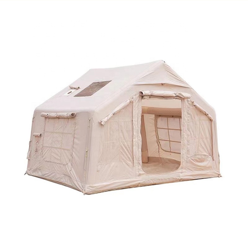 Outdoor Camping On Youtube - Tienda inflable automática negra, tubo de