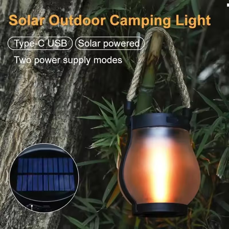 Camping Solar Lantern - Luz de Camping Recargable por USB,