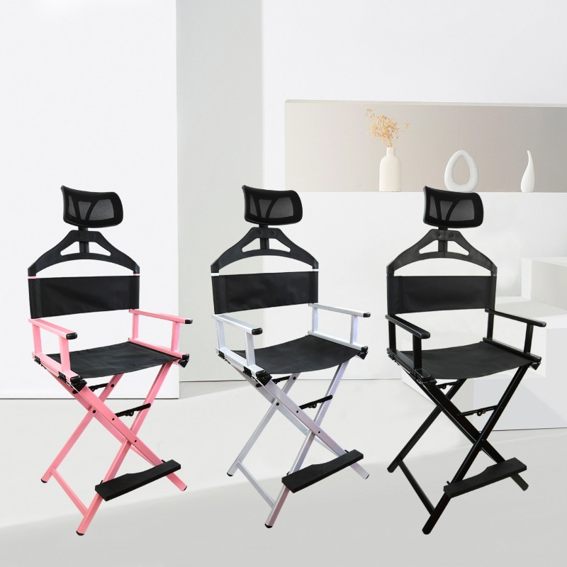 Outdoor Camping High Chair - Silla de Director Plegable Portátil con