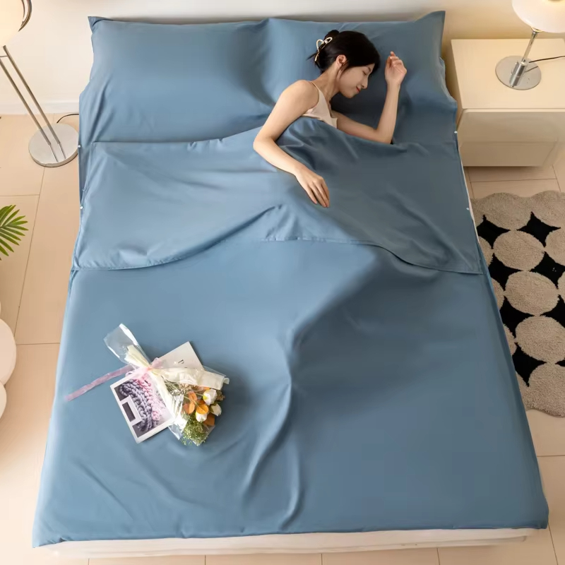 Outdoor Camping Sleeping Bag - Sábana ligera de algodón para saco