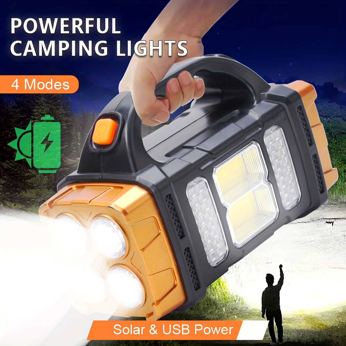 Camping Solar Lantern - Nueva Linterna LED Solar Recargable de