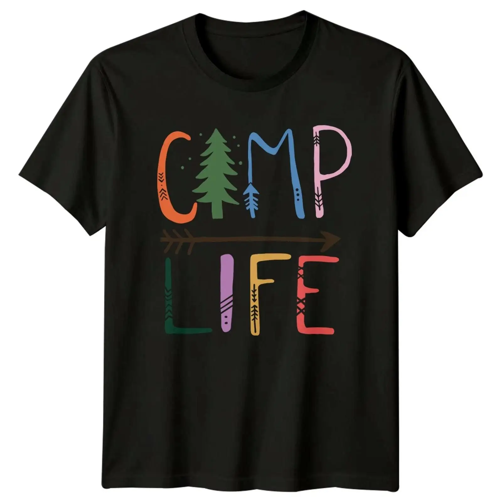 Outdoor Und Camping - Camiseta Camp Life Rustikal para acampar