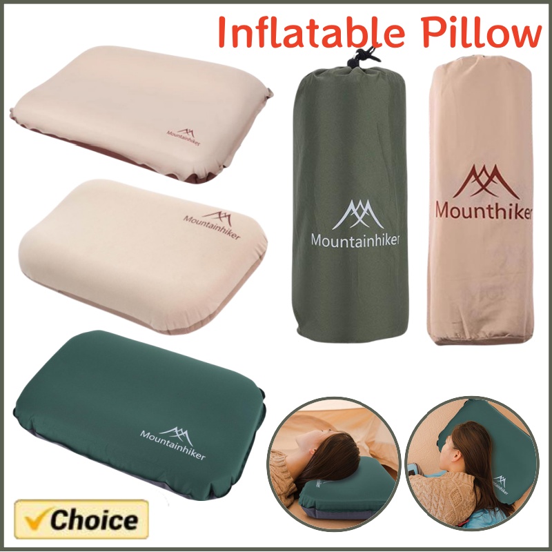Camp Pillow Compressible - Almohada para dormir autoinflable ultraligera 3D