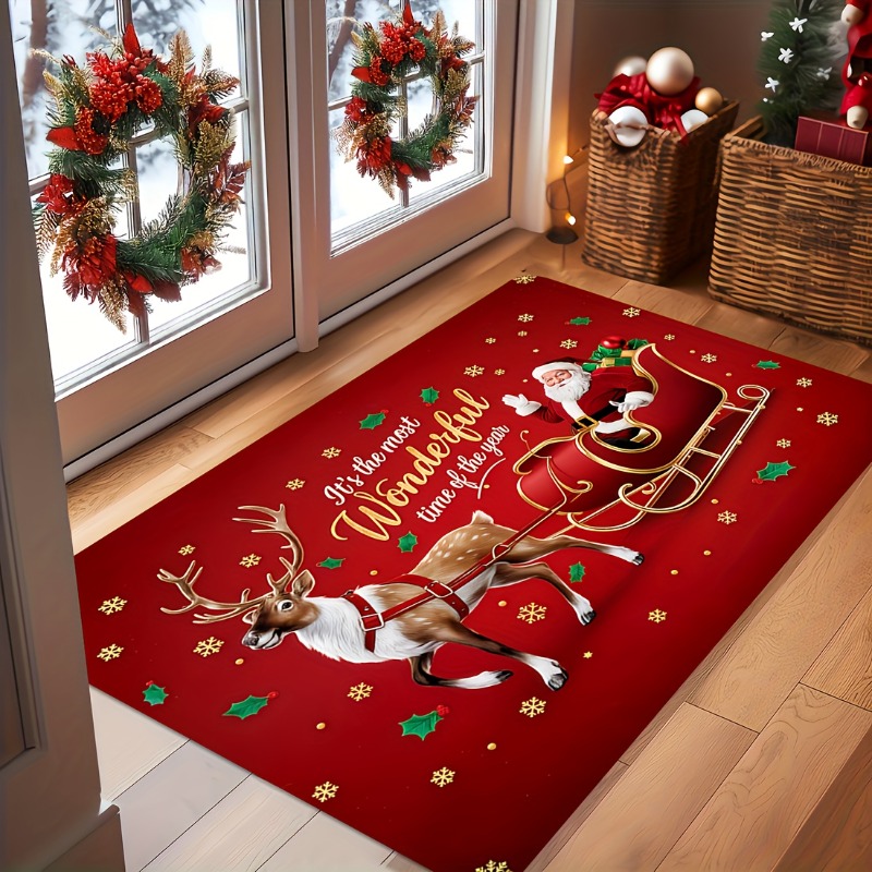Outdoor Camping Quotes - Alfombra roja de franela navideña con