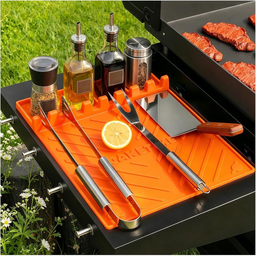 Outdoor Camping Kitchen - Tapetes de Silicona para Parrilla o