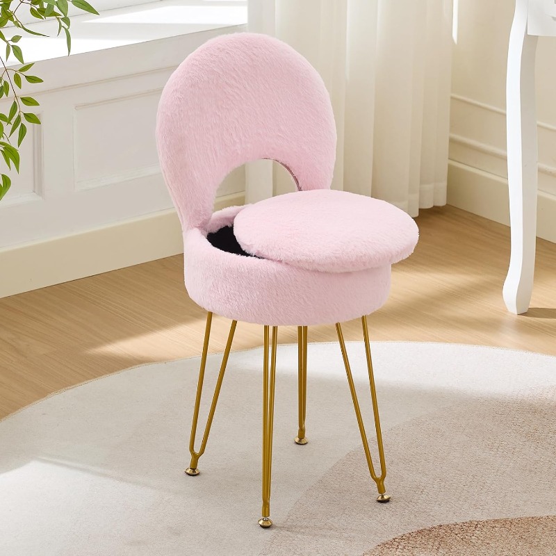 Folding Chair - Silla y Taburete Pequeño de Piel