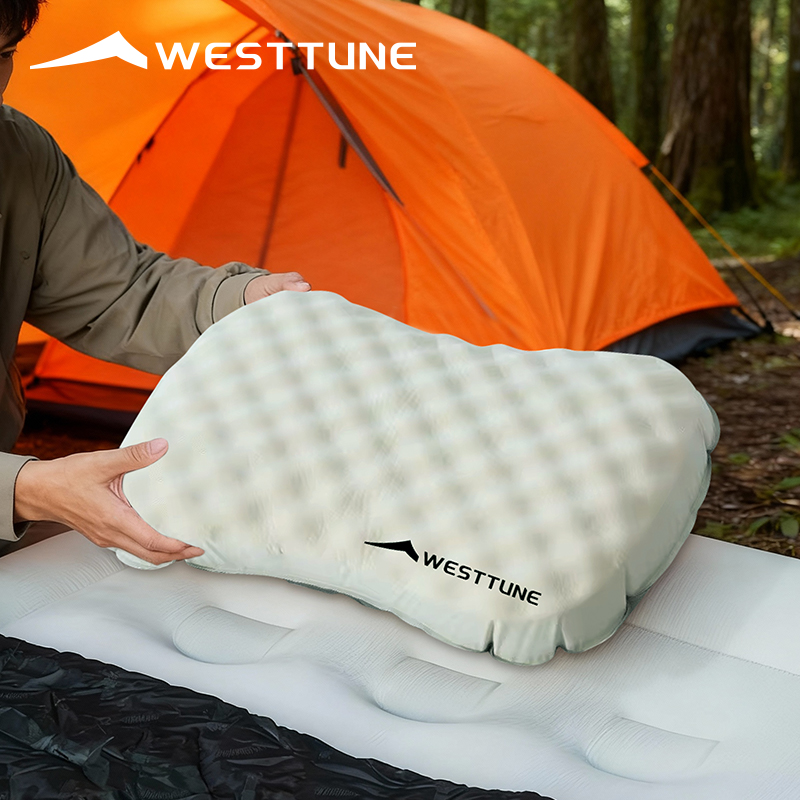 Camp Pillow Compressible - WESTTUNE-almohada inflable para acampar, almohada flotante