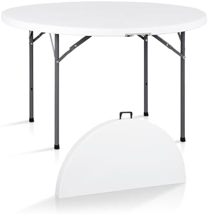 Camping Outdoor Or Indoor - Mesa Plegable Redonda de 4 Pies,