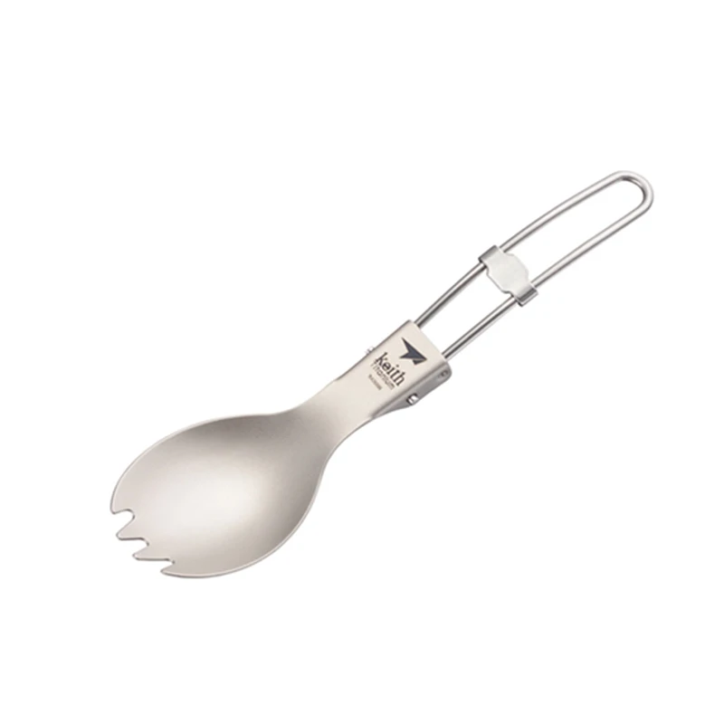 Outdoor Camping Dining Set - Vajilla bacteriostática portátil de titanio, mango