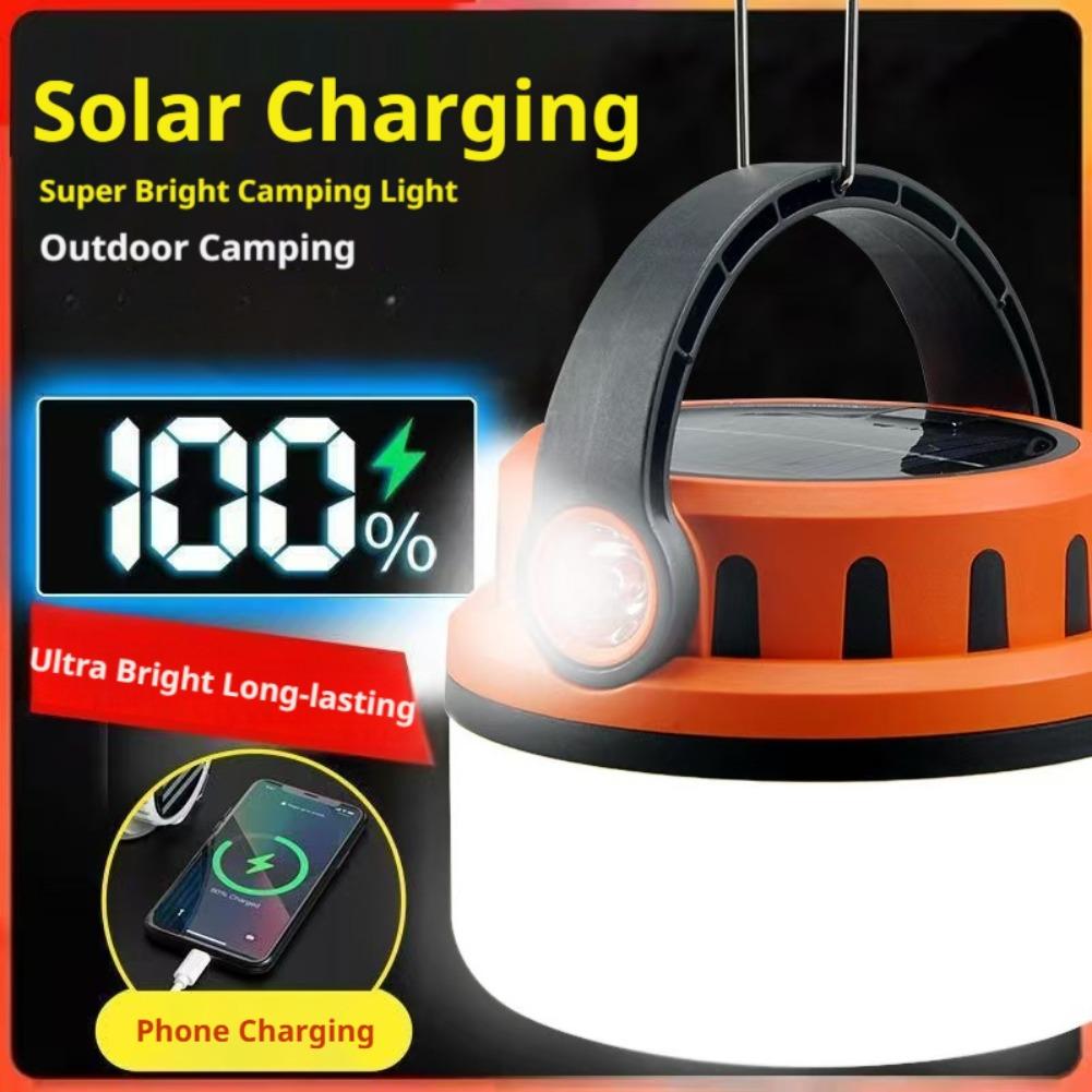 Camping Solar Lantern - Linterna de camping recargable solar con