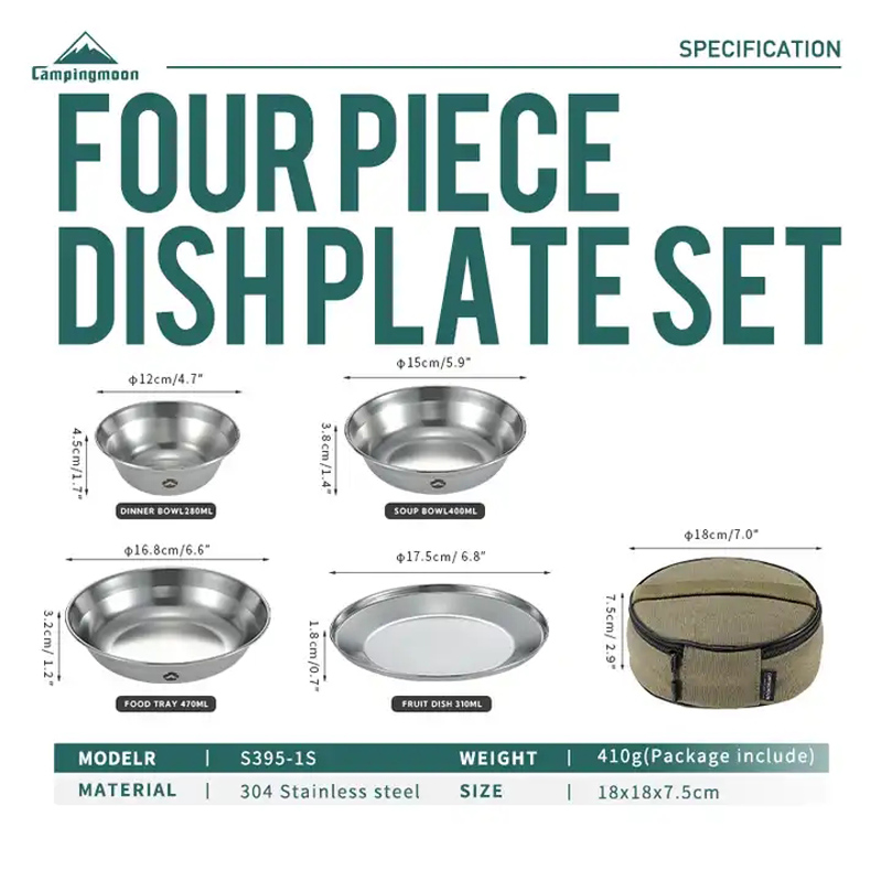 Juego de Platos y Utensilios d - Outdoor Camping Korea reseña y precio