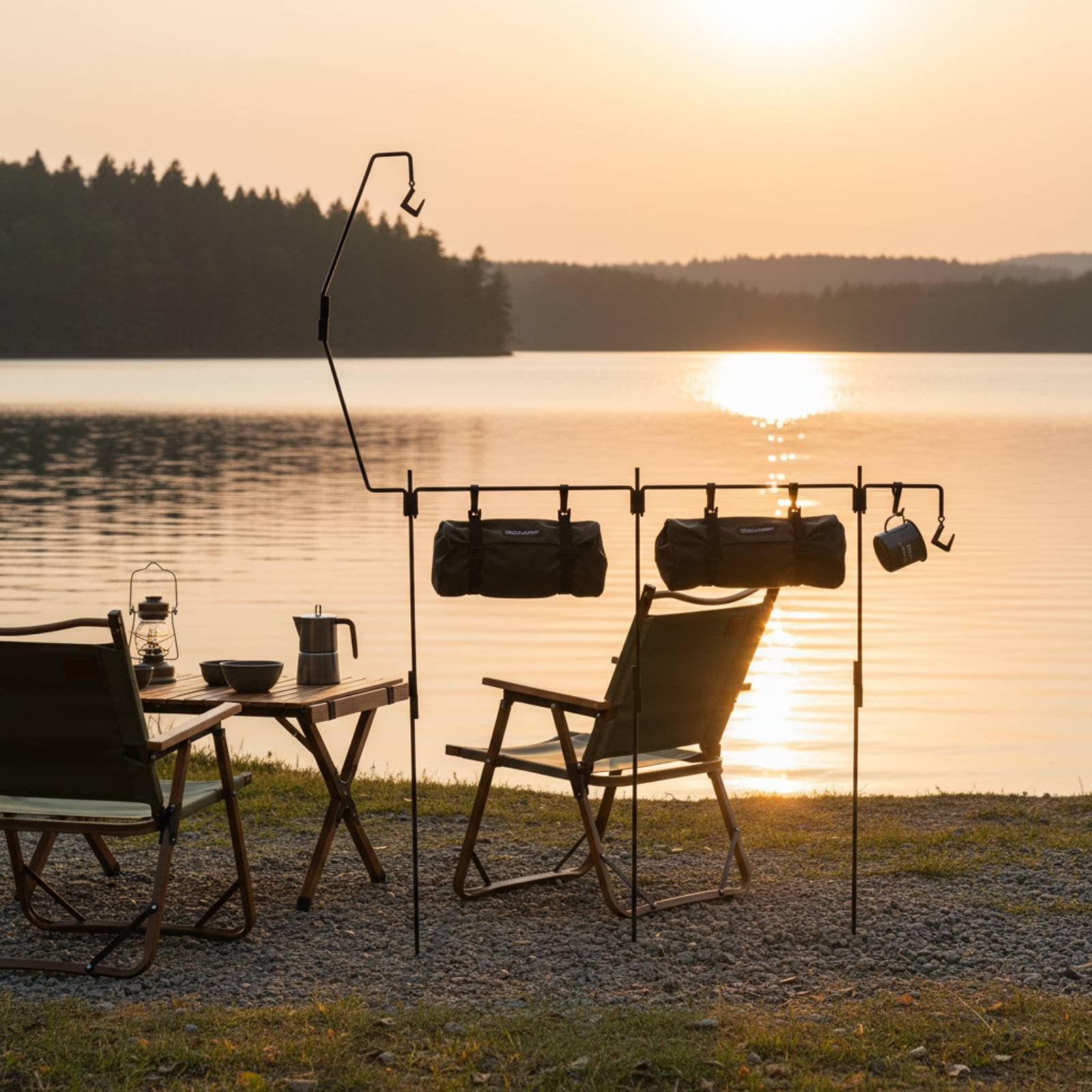 Soporte para linterna de campi - Outdoor Camping Kitchen reseña y precio