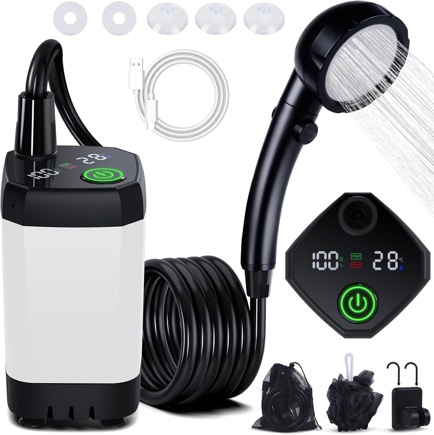 Ducha Eléctrica Portátil Autoc - Outdoor Camping Carpet reseña y precio