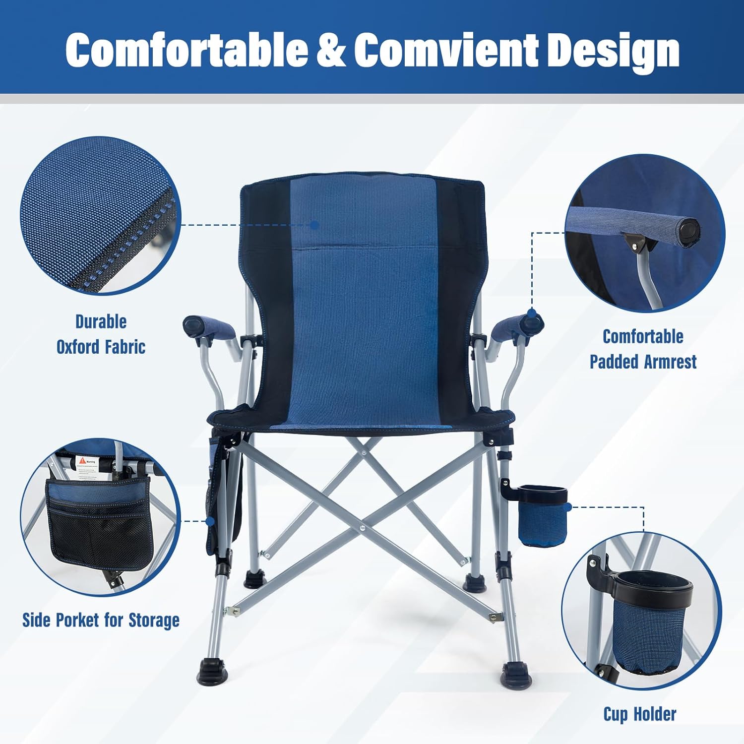 Silla Plegable Portátil para C - Folding Chair reseña y precio