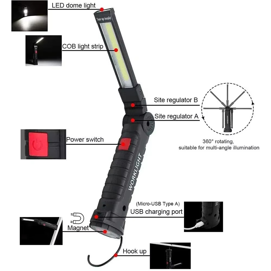 Linterna LED portátil con ganc - Camping Lantern reseña y precio