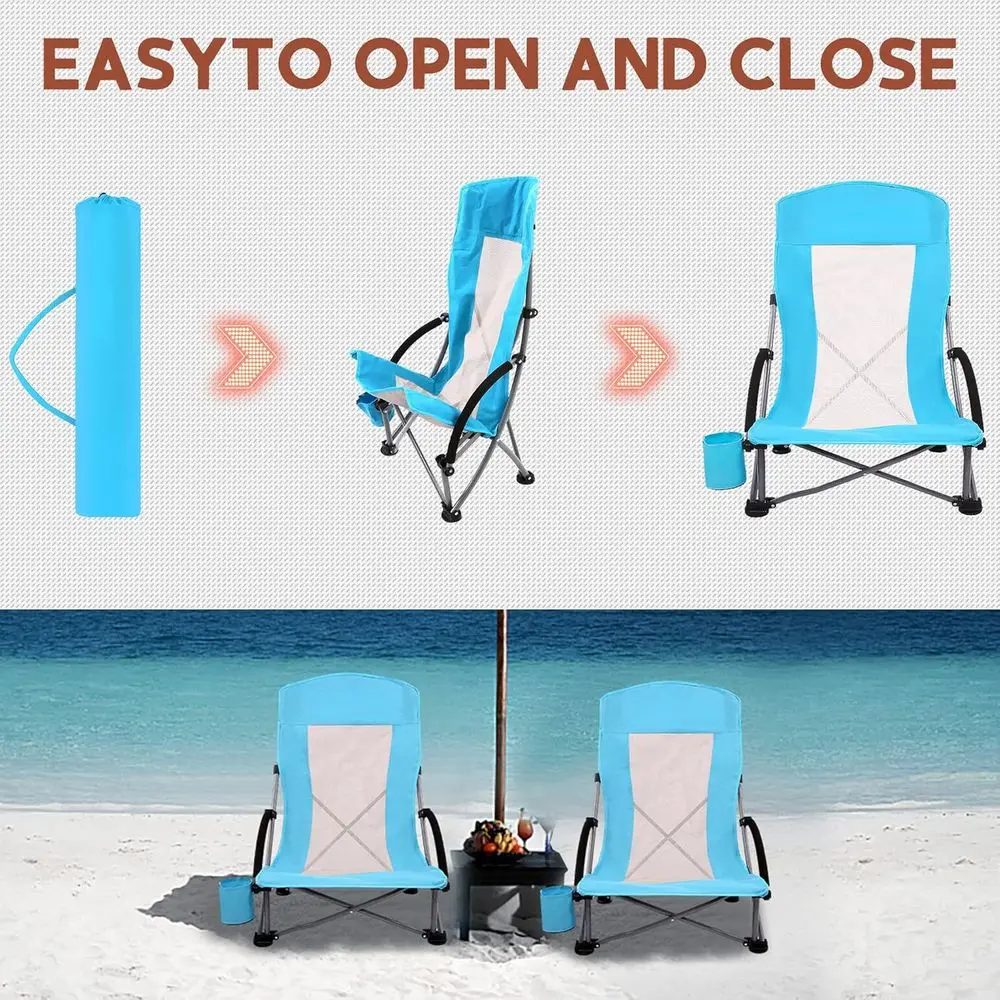 Sillas de Playa Portátiles Azu - Outdoor Camping High Chair reseña y precio
