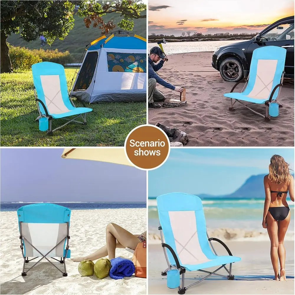 Sillas de Playa Portátiles Azu - Outdoor Camping High Chair reseña y precio