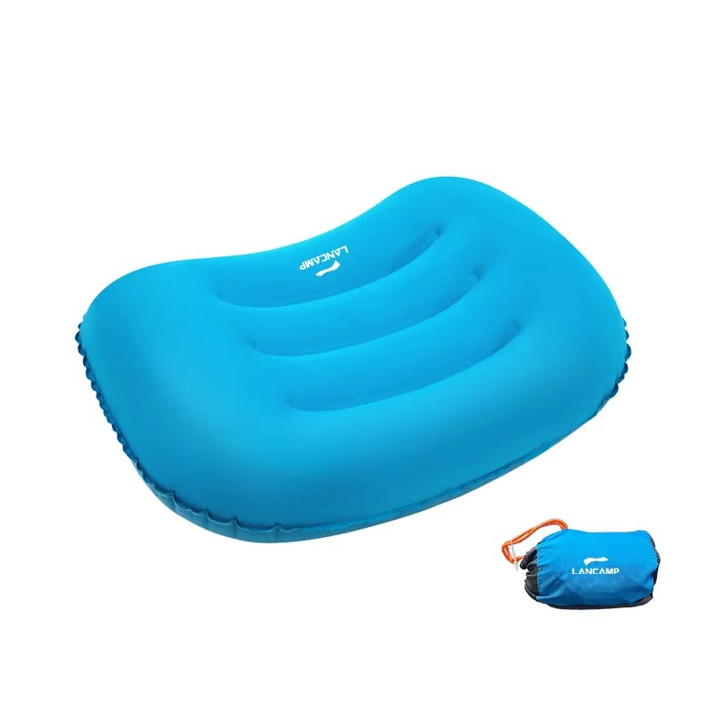 Almohada inflable ergonómica d - Camp Pillow Compressible reseña y precio