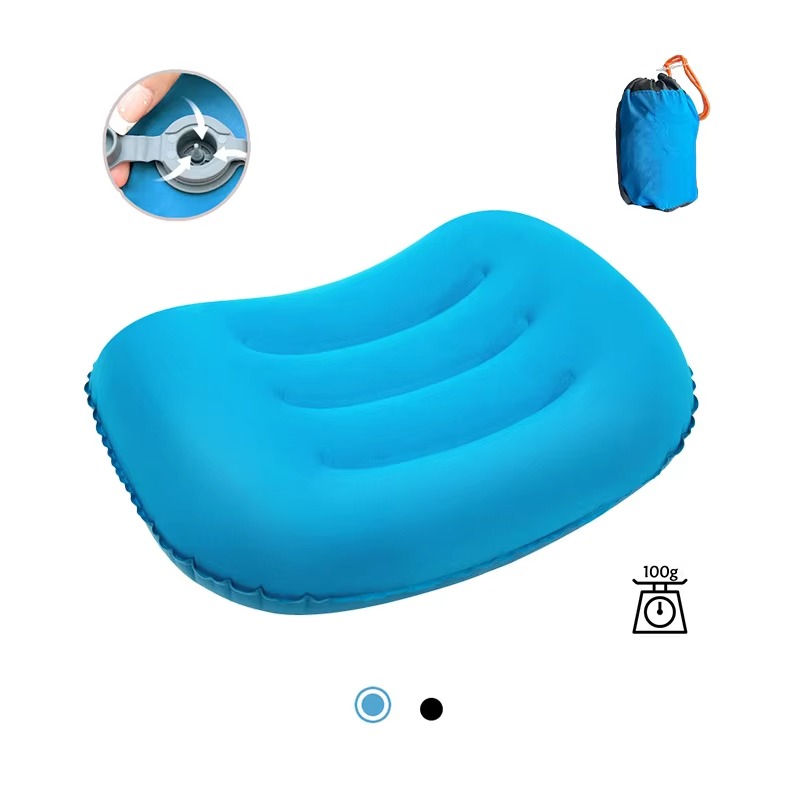 Almohada inflable ergonómica d - Camp Pillow Compressible reseña y precio