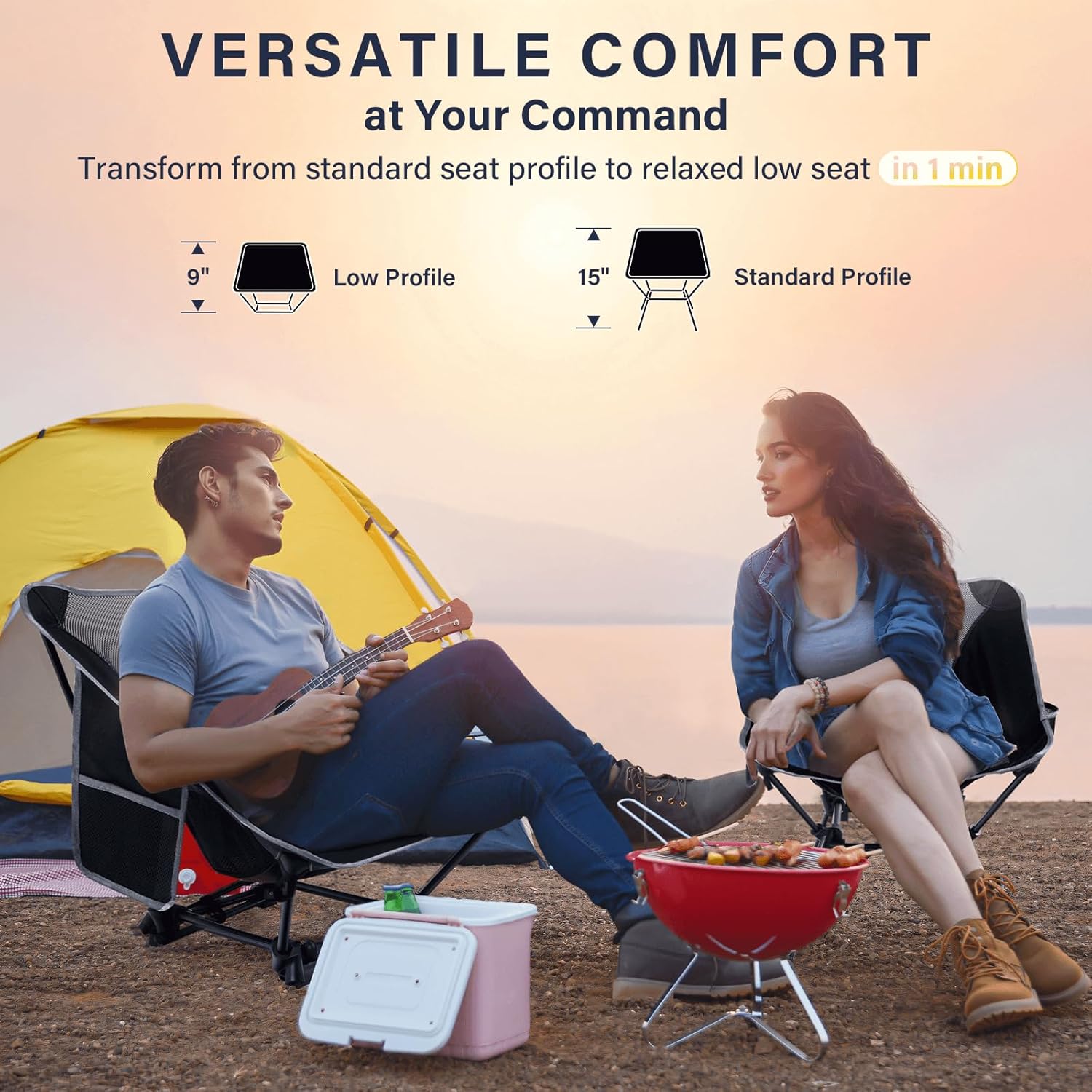 Silla de Camping Ligera, Silla - Folding Chair reseña y precio