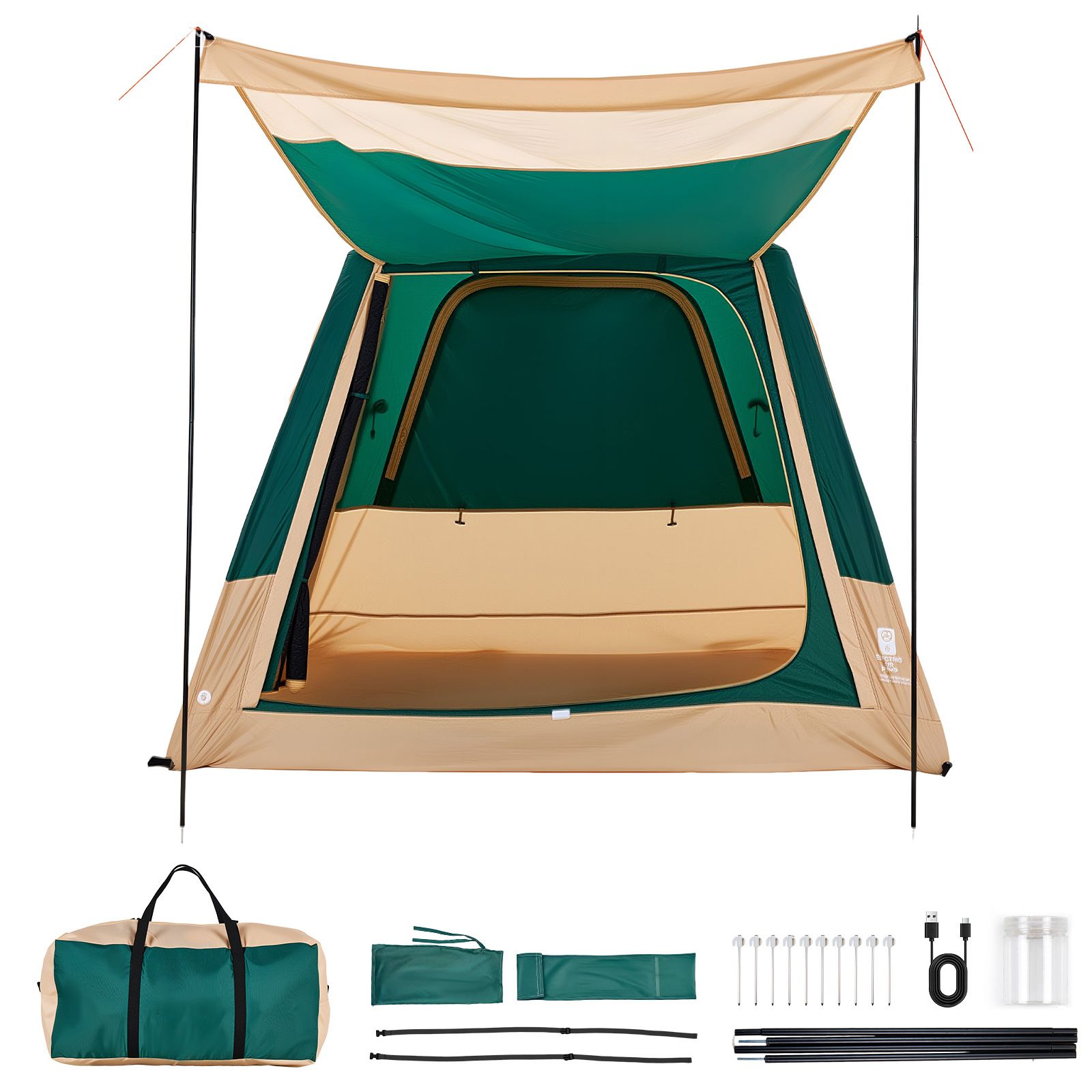Carpa de Camping, Carpa Inflab - Outdoor Camping On Youtube reseña y precio