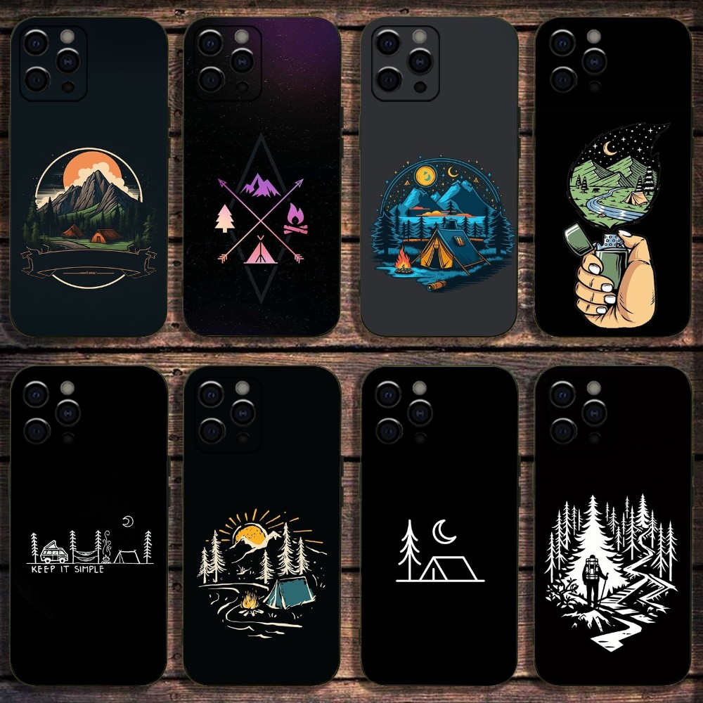 Funda de teléfono para exterio - Outdoor Camping Quotes reseña y precio