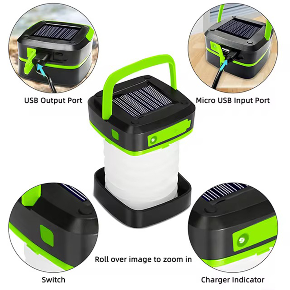 Linterna Solar Recargable Negr - Camping Solar Lantern reseña y precio