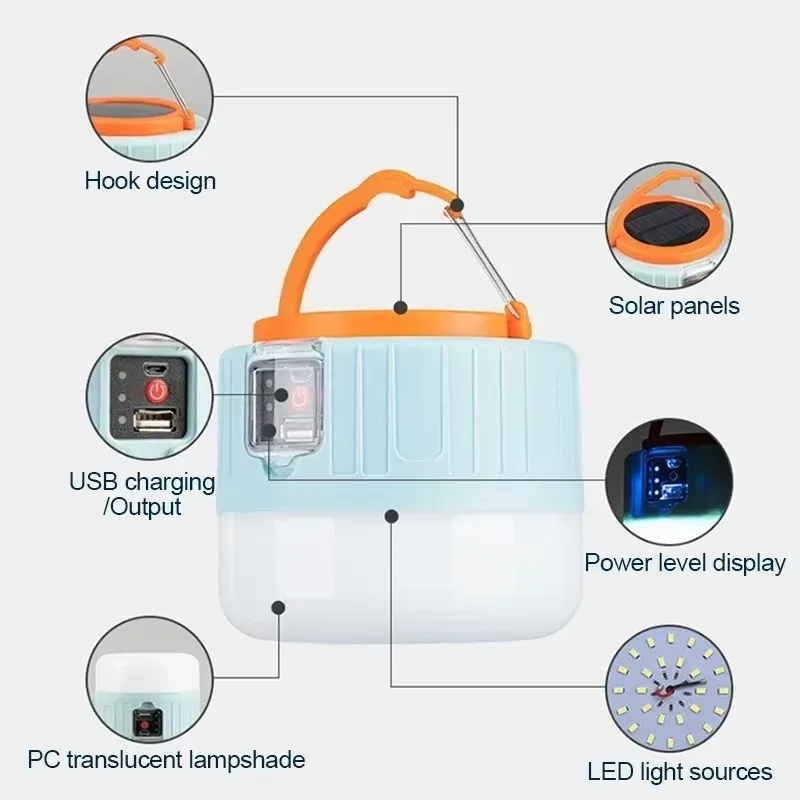 Linterna Solar para acampar, l - Camping Lantern reseña y precio