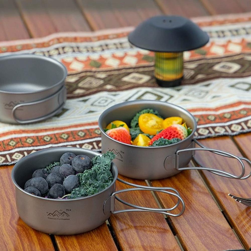 Olla de titanio para acampar a - Outdoor Camping Korea reseña y precio