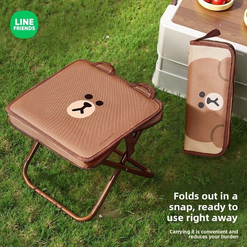 Silla Plegable de Anime LINE F - Outdoor Camping Korea reseña y precio