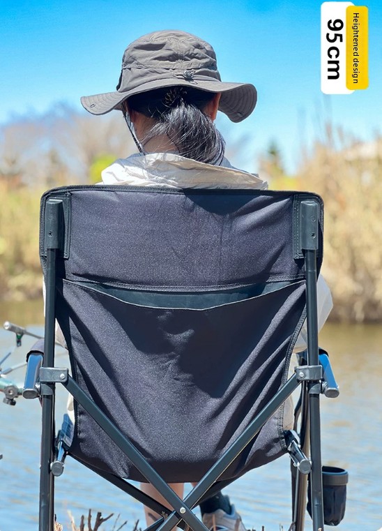 Silla Plegable Portátil para E - Outdoor Camping High Chair reseña y precio