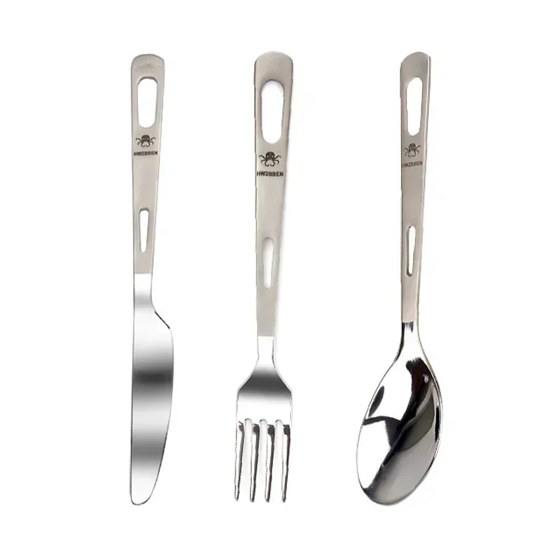 HWZBBEN-Juego de tenedor y cuc - Outdoor Camping Dining Set reseña y precio