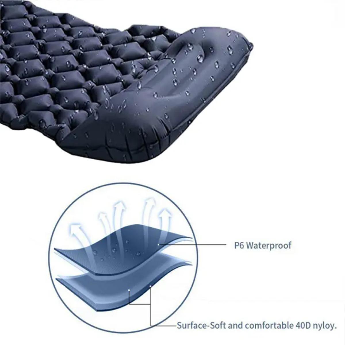 Colchoneta Inflable para Campi - Camp Pillow Compressible reseña y precio